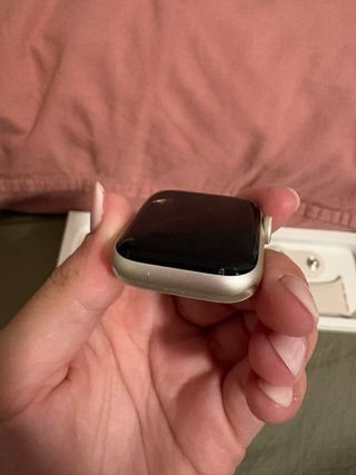 Apple Watch in Argento con Cinturino Beige