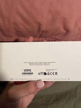 Apple Watch in Argento con Cinturino Beige