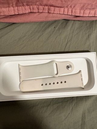 Apple Watch in Argento con Cinturino Beige