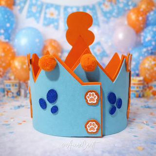 Corona Cumpleaños Bluey Personalizada