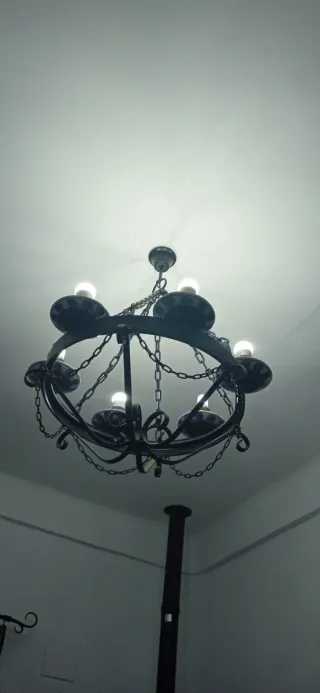 Lámpara de techo rústica