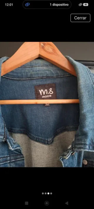 Cazadora vaquera M&S mujer talla 52