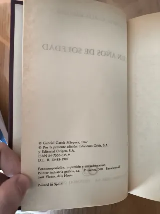 Cien años de soledad