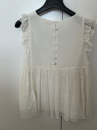 Blusa Zara Bordada Flores