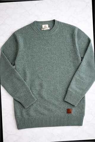 Jersey OOTO Cortefiel verde petróleo, cuello...