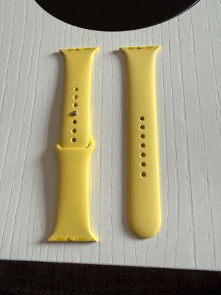 Cinturino in silicone per Apple Watch 44mm Giallo S/M M/L