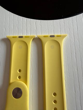 Cinturino in silicone per Apple Watch 44mm Giallo S/M M/L