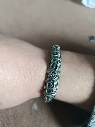 Lote de 4 pulseras plata multicolor con dijes