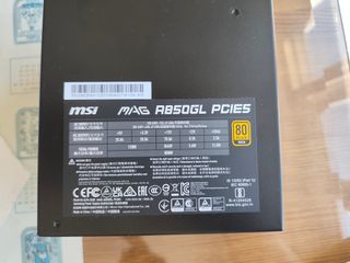 Fuente Alimentación MSI MAG A850GL PCIE5 850W