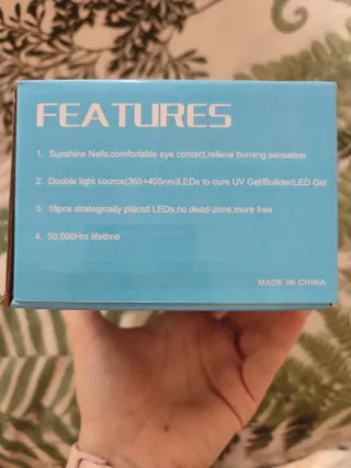 Lámpara LED Uñas Rosa y Blanca