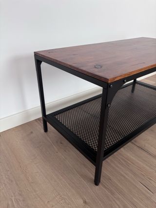 Mesa de centro madera y metal