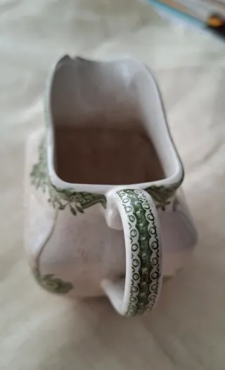 LECHERA PORCELANA. ENOCH WEDGOOD. Faisanes VINTAGE