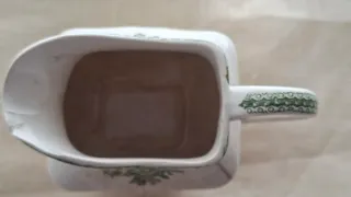 LECHERA PORCELANA. ENOCH WEDGOOD. Faisanes VINTAGE