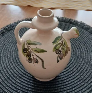 Oliera in ceramica decorata