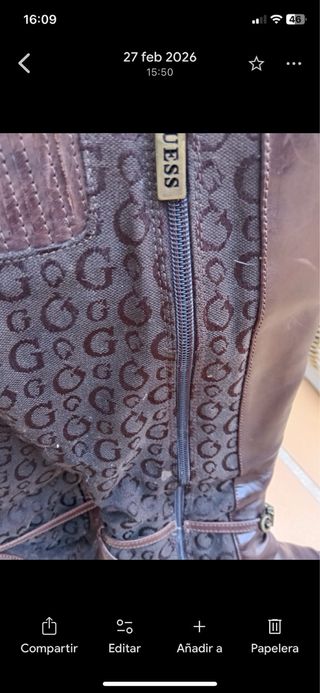 Botas Guess Vintage Marrón Originales Italia