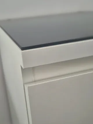 Tablero de vidrio IKEA MALM Negro