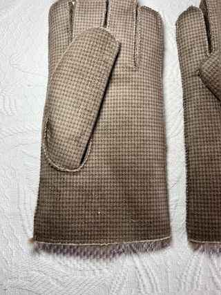 Guantes marrón topo con forro Pelo estilo...