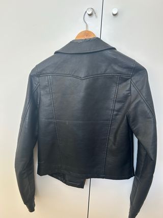 Cazadora Biker Stradivarius Negra