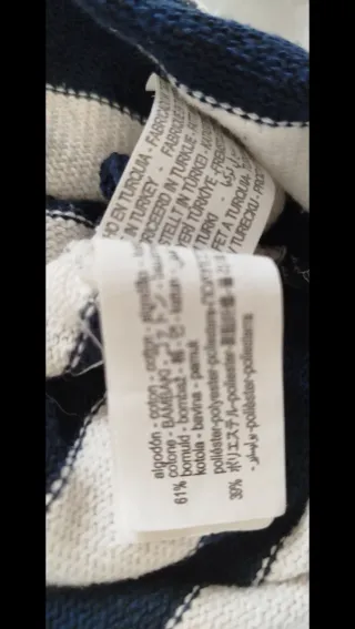 Camiseta de rayas manga larga Mujer