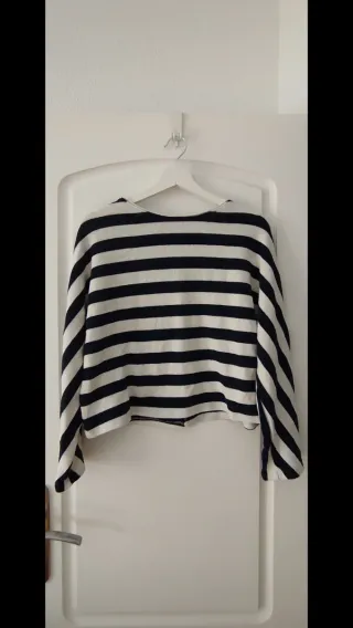 Camiseta de rayas manga larga Mujer