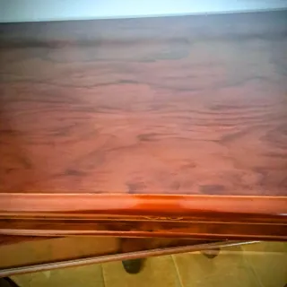 Vitrina Clásica Madera y Cristal