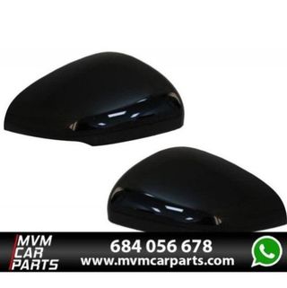 Carcasas de espejo retrovisor en Negro Brillo para