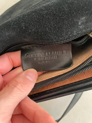 Borsetta Vera Pelle nera