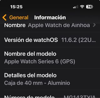 Apple Watch Series 6 Negro/Azul Marino