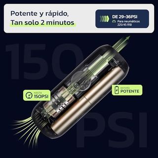 Inflador Eléctrico Portátil Coche y Bici