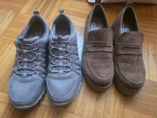 Zapatos Skechers y Mocasines Marrón