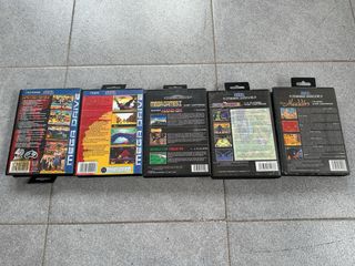 Pack 5 Juegos Mega Drive: Sonic, Aladdin, ect