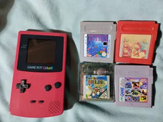 Game Boy Color Rosso + 4 Giochi