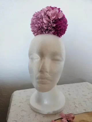 Conjunto Flamenca Flores, pendientes y peinecillos