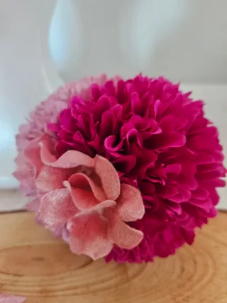 Conjunto Flamenca Flores, pendientes y peinecillos