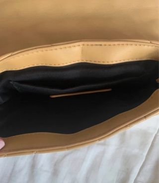 Bolso Zara Mostaza Cadena Dorada
