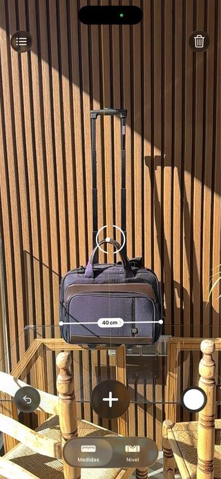 Maletín portátil azul marino y marrón