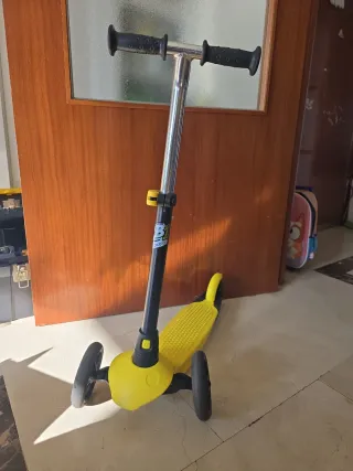 Patinete infantil 3 ruedas amarillo