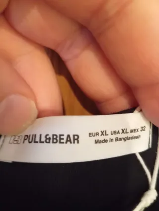 Top bandeau fruncido Pull & Bear Talla XL