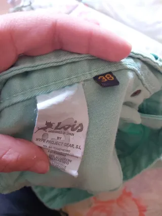 Bermudas Lois color verde agua