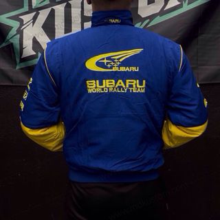 Chaqueta Racing Subaru Azul y Amarilla