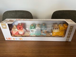 Tren de madera Wild Animals