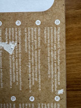 Tren de madera Wild Animals