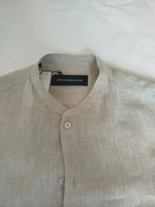 Camisa Adolfo Domínguez Beige Lino