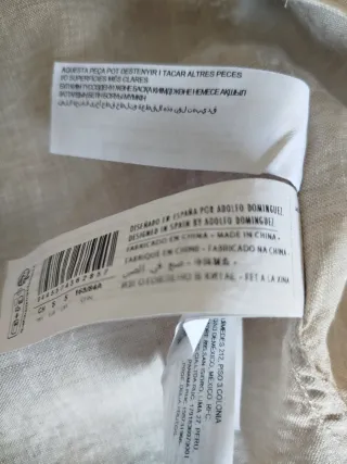 Camisa Adolfo Domínguez Beige Lino