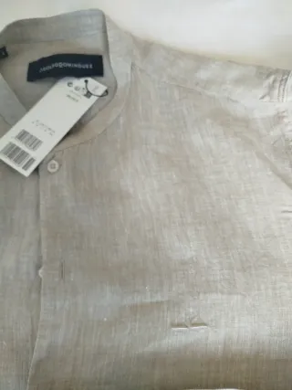 Camisa Adolfo Domínguez Beige Lino