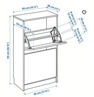 Zapatero Marrón Ikea