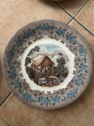 4 Platos Cartuja de Sevilla