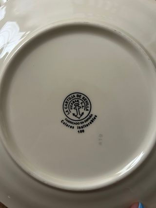 4 Platos Cartuja de Sevilla