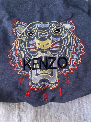 Sudadera Kenzo Tigre Gris Multicolor