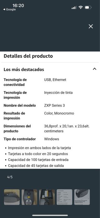 Impresora Tarjetas Zebra ZXP